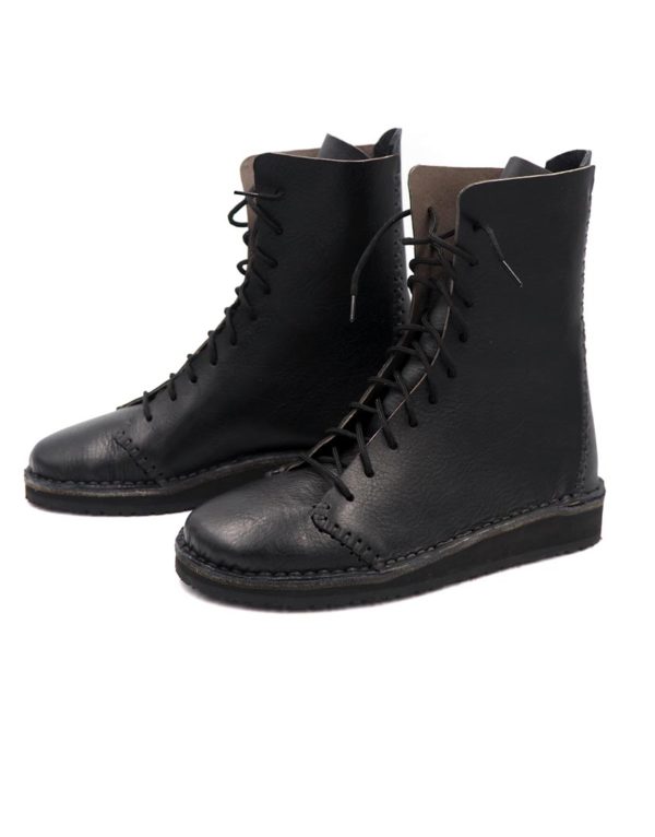 handmade leather lace up boots