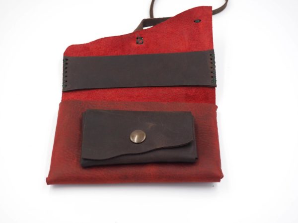 handmade leather pouch