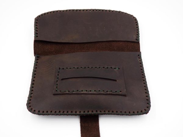 handmade leather pouch