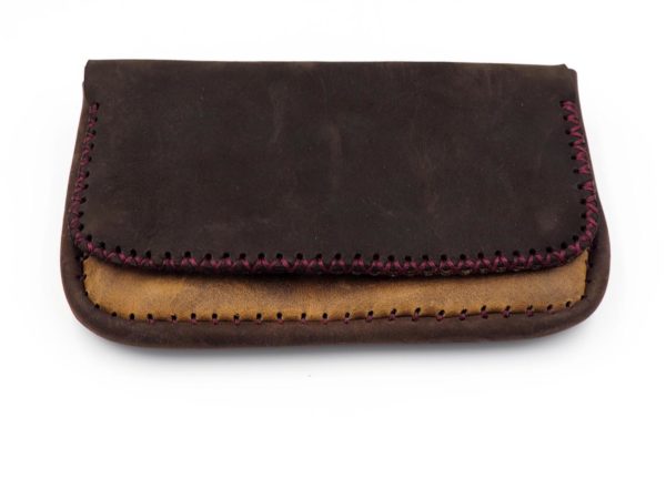 handmade leather tobacco pouch