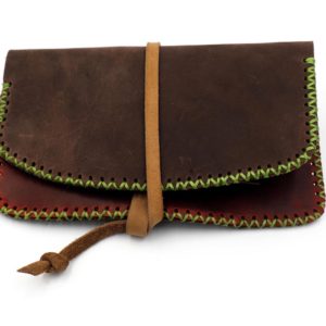 handmade leather tobacco pouch