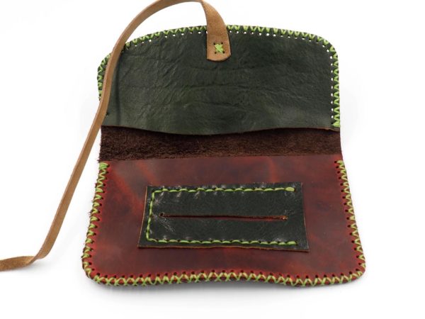 handmade leather tobacco pouch
