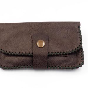 handmade leather tobacco pouch