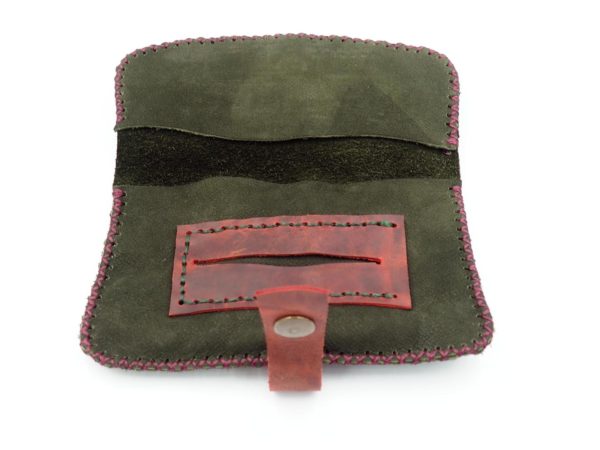 handmade leather tobacco pouch