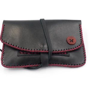 handmade leather tobacco pouch