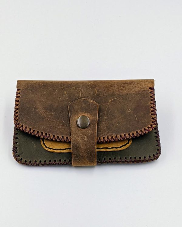 Handmade leather tobacco pouch