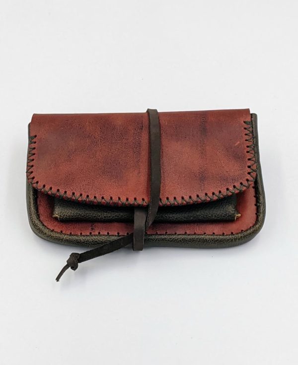 Handmade leather tobacco pouch