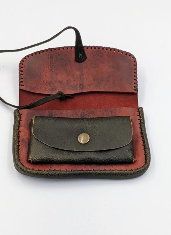 Handmade leather tobacco pouch