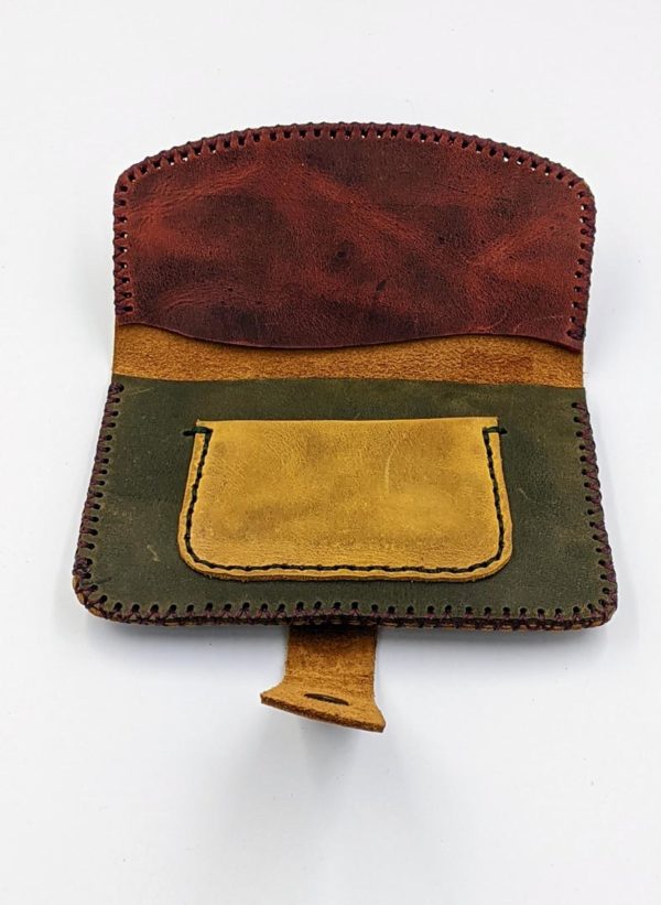 Handmade leather tobacco pouch