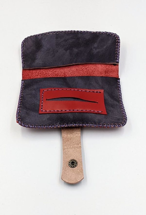 Handmade leather tobacco pouch