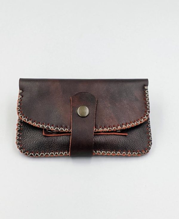 Handmade leather tobacco pouch