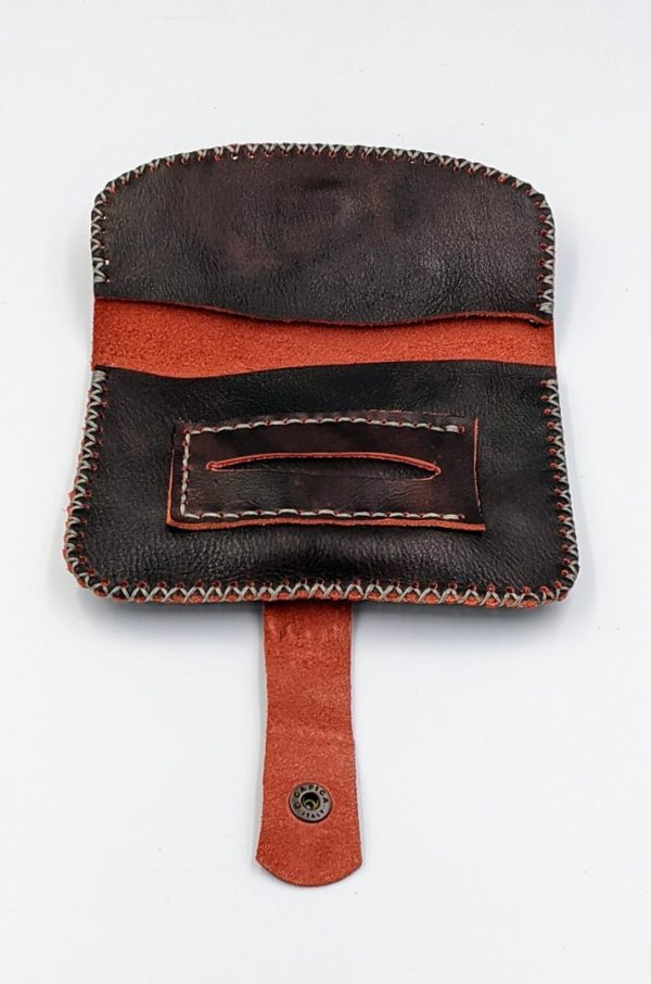 Handmade leather tobacco pouch