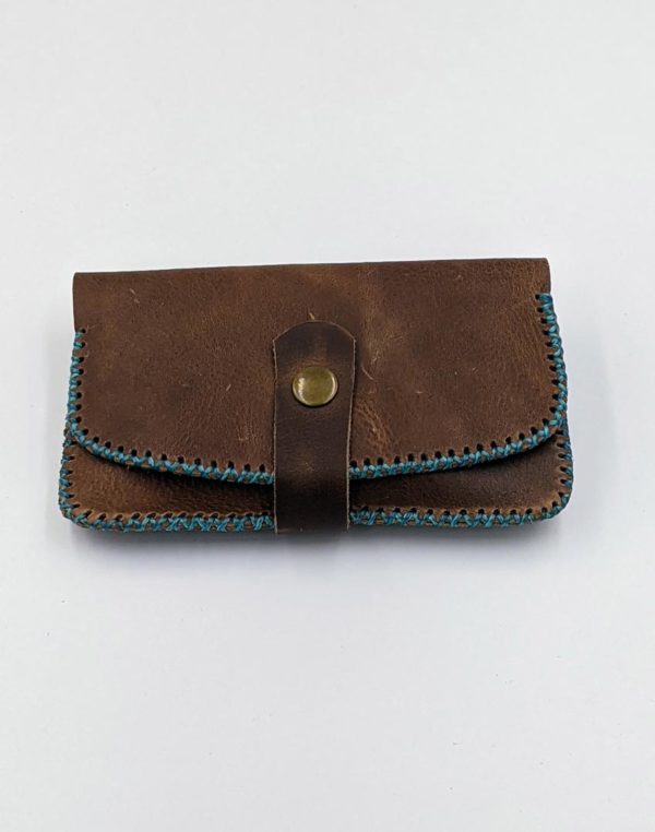 Handmade leather tobacco pouch